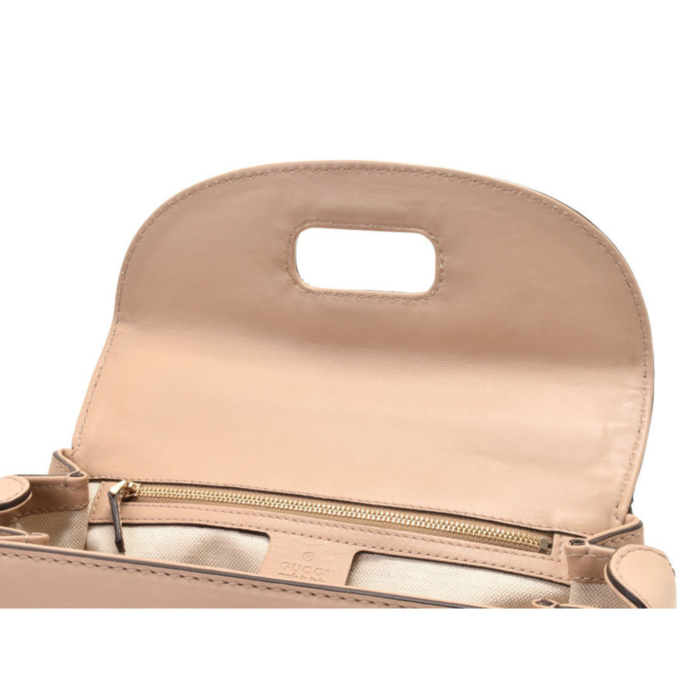 Gucci GG Handle Bamboo Handbag Beige Tan Top 2way - Picture 8 of 11
